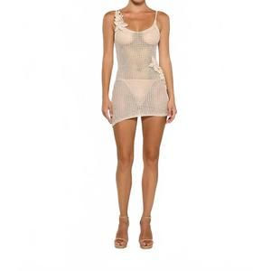 NEW BANANHOT maris mini dress in knitted popsicle